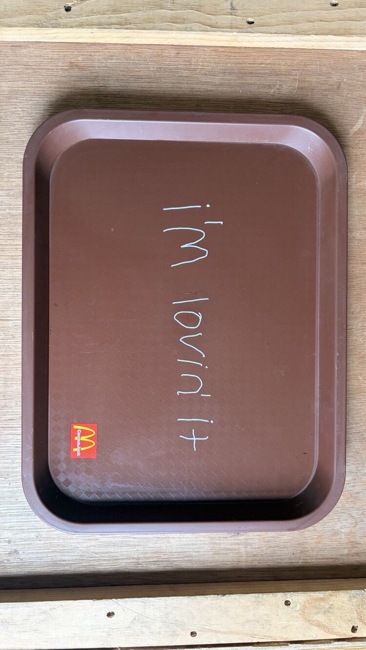 Travis Scott x McDonald's "I'm Lovin' It" lunch tray, 2020 Cactus Jack